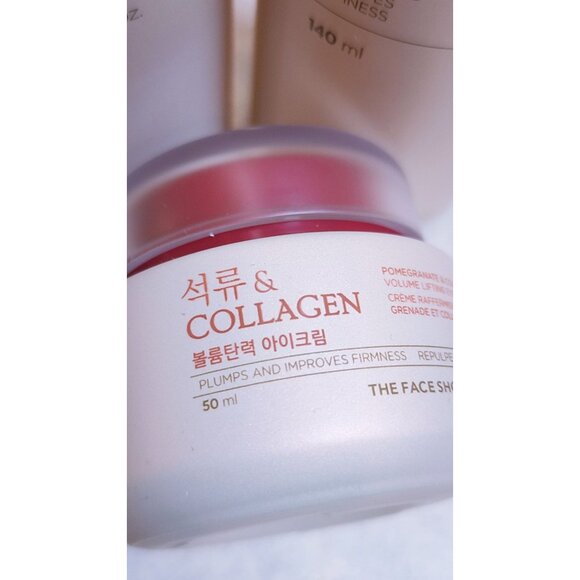 THE FACE SHOP Pomegranate & Collagen Trio | Toner + Emulsion + Cream - Picture 6 of 8